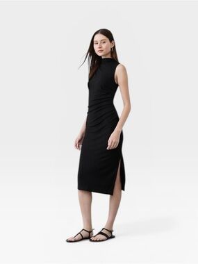 Banana Republic Soft Luxe Bateau-Neck Midi Dress